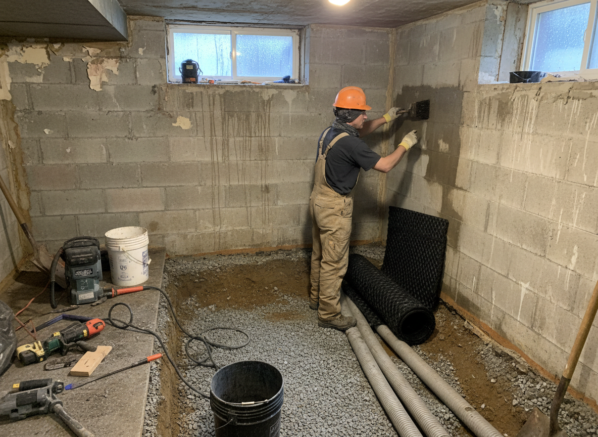 Basement Waterproofing in Vancouver, WA